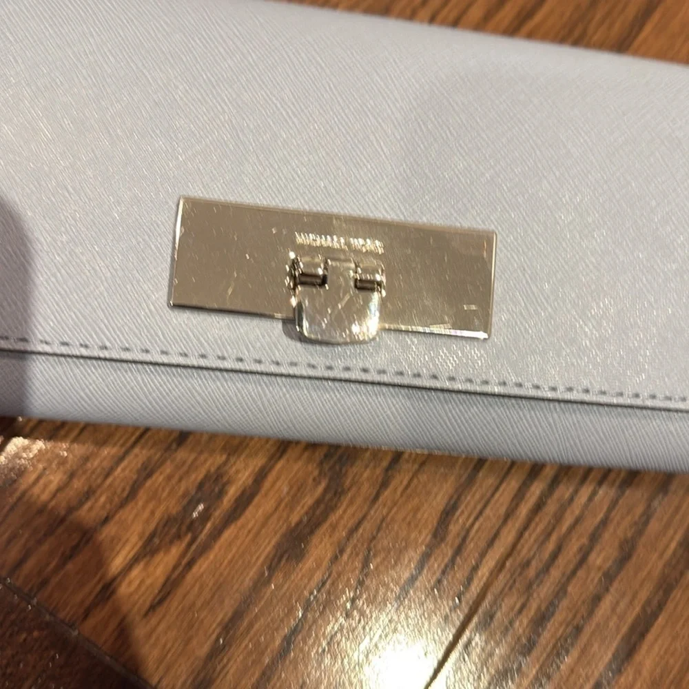 Michael Kors Light Blue Wallet- Carryall